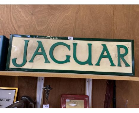A JAGUAR ILLUMINATED LIGHT BOX SIGN 