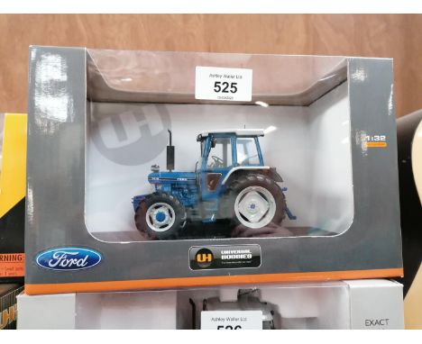 A BOXED DIE CAST UNIVERSAL HOBBIES FORD 7610 GEN 3 4WD TRACTOR MODEL, REF NO. 4140 