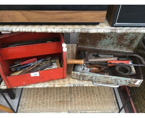 VARIOUS TOOLS IN TOOL BOXES 