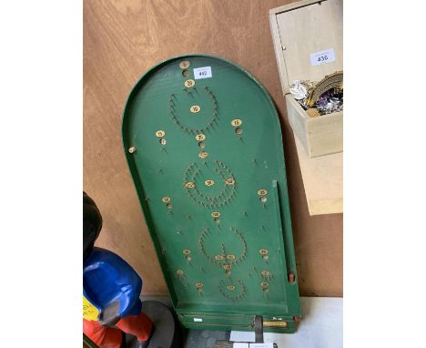 A VINTAGE BAGATELLE BOARD 