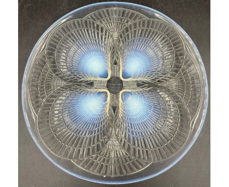 A Lalique Coquilles plate, marked R. Lalique France No. 3009. 30cm d.Condition ReportGood condition.