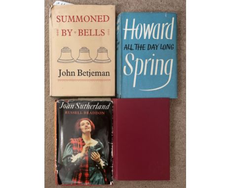 Books to include : John Betjeman first edition 'Summoned by Bells', Georgette Heyer 'A Civil Contract', Howard Spring 'All Th