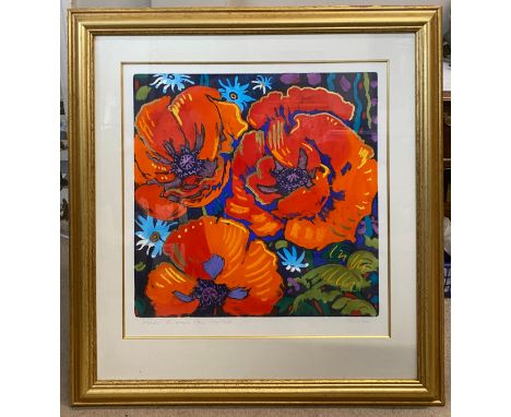 Simon Bull a large signed limited edition print "Made For Each Other", 170/350,  mounted in gilt frame. Image size 59 cm x 59