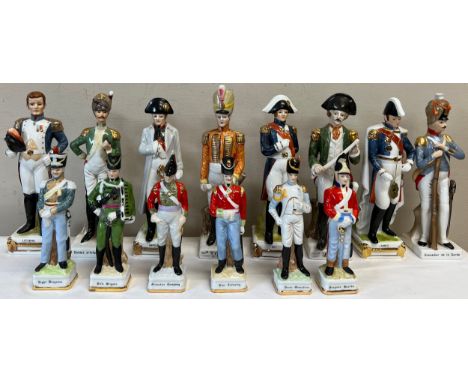 Ceramic soldiers to include 8 x Alfretto porcelain 23cm h and 6 x 16cm h made in Sri Lanka.Condition ReportGood condition.