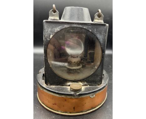 Railwayana, early 20thC GWR railway lamp. 21cm h.