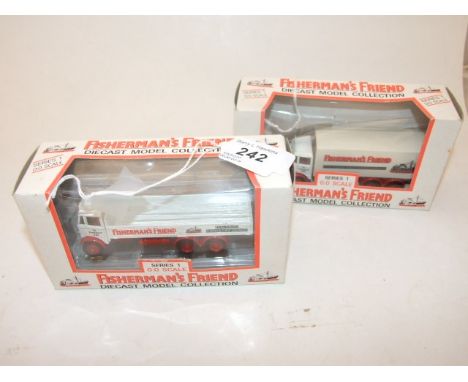 2 FISHERMANS FRIEND DIE CAST MODEL VEHICLES 0:0 SCALE