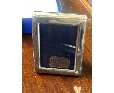 Small Rectangular Hallmarked Silver Photo Frame