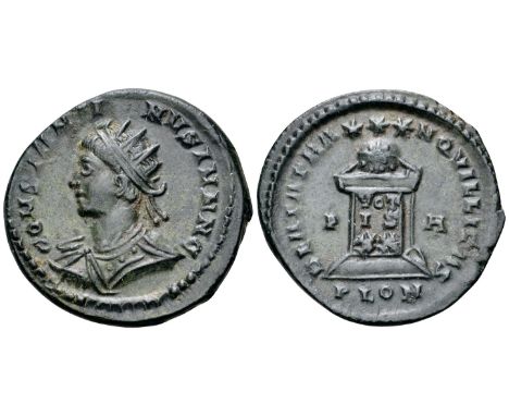 Constantine II, as Caesar, BI Nummus. London, circa AD 321-323. CONSTANTI-NVS IVN N C, radiate, draped and cuirassed bust lef