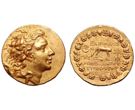 Kingdom of Pontos, Mithradates VI Eupator AV Stater. Bithyno-Pontic year 223, intercalary month 13 = October 74 BC. Diademed 