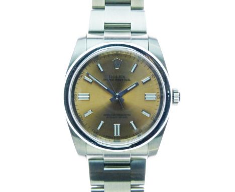 Rolex - Gentleman's Oyster Perpetual Superlative Chronometer, Officially Certified wristwatch, Ref: 11600. stainless steel ca