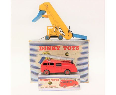 Dinky: A boxed Dinky Toys, 955 Fire Engine with Extending Ladder, Fire Engine numbered 555, together with a boxed Dinky Toys,