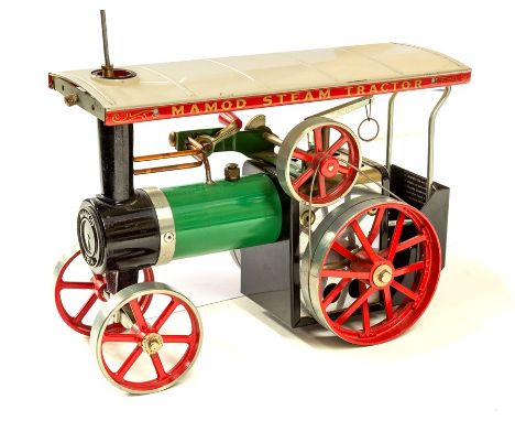 Mamod: An unboxed Mamod Steam Tractor, TE1a, complete with steering rod.