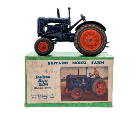 Britains: A boxed Britains, Fordson Major Tractor, 128F, box as found.