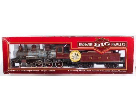 G Scale: A boxed G Scale Steam Locomotive, '4-6-0 Steam Locomotive South Pacific Coast', Item No. 81095, box worn.