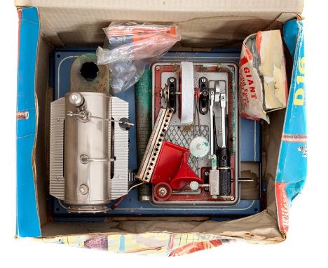 Wilesco: A boxed Wilesco Steam Engine, D16, box and engine as found.