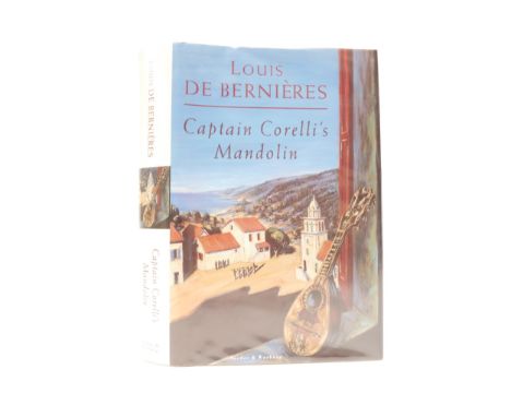 Louis de Bernieres: 'Captain Corelli's Mandolin', London, Secker &amp; Warburg, 1994, 1st UK edition, 1st impression, origina