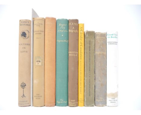 Ten titles Virginia Woolf, Hogarth Press and similar, including Vita Sackville-West: 'Collected Poems Volume One', L, Hogarth