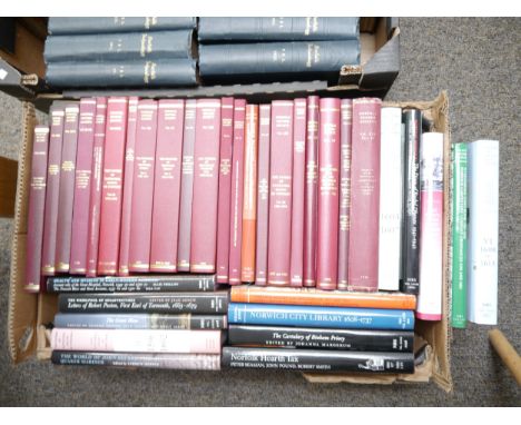 Norfolk Record Society, 36 assorted volumes, including The Papers of Nathaniel Bacon of Stiffkey, 5 volumes, others including