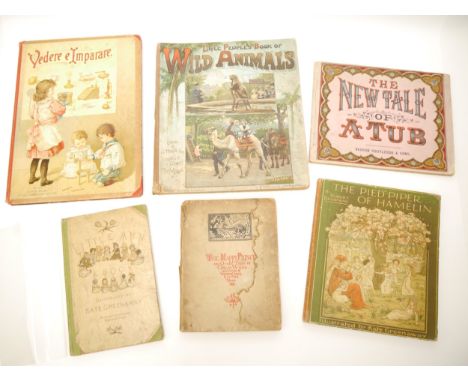 Six assorted children's &amp; illustrated titles, including G. Manville Fenn and others: 'Little People's Book of Wild Animal