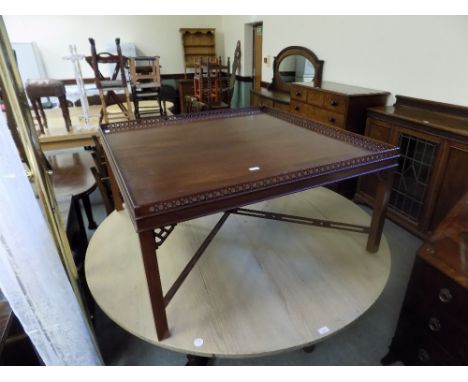Large Chippendale style coffee table
