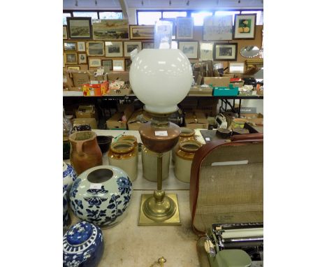 Brass & Copper paraffin lamp