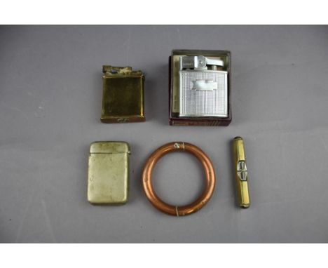 3 Lighters, Bull Ring, Brass Spirit Level