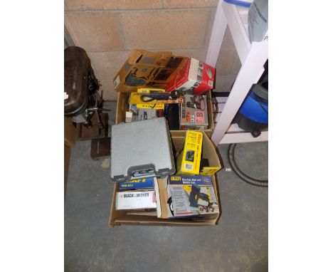 2 boxes power tools including Bosch