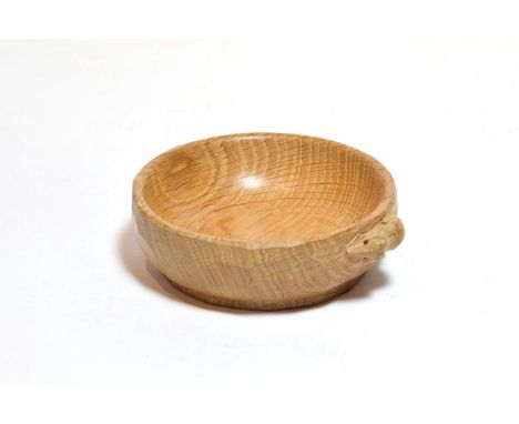 A Robert 'Mouseman' Thompson oak nut bowl