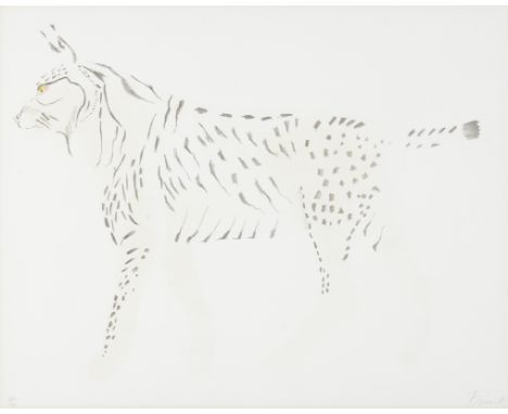 Dame Elisabeth Frink R.A. (British, 1930-1993)Lynx, from Eight Animal Series (Wiseman 37) Lithograph in colours, 1970, on wov