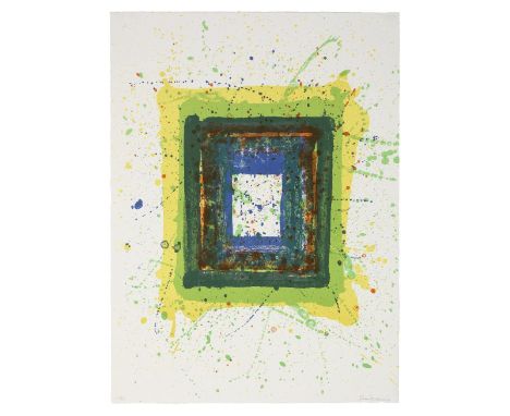 Sam Francis (American, 1923-1994)One Plate, from Papierski Portfolio (Lembark addendum; SF-354) Lithograph in colours, 1992, 