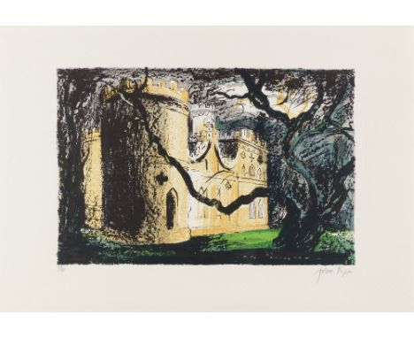 John Piper C.H. (British, 1903-1992)Clytha Castle (Levinson 257) Lithograph in colours, 1976, on wove paper, signed and numbe