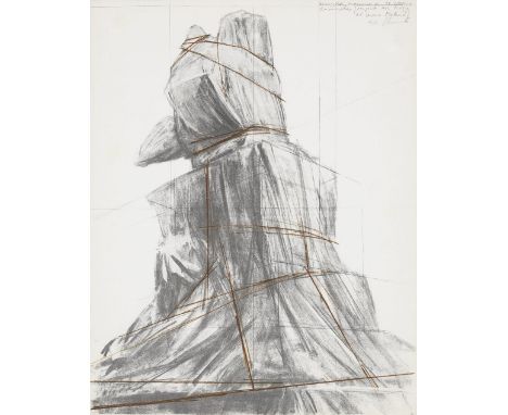 Christo & Jeanne-Claude (American/Bulgarian, 1935-2020; 1935-2009)Wrapped Monument to Vittorio Emanuele (project for Piazza d