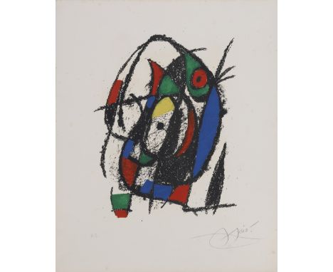 Joan Miró (Spanish, 1893-1983)Lithographe II (Mourlot 1040) Lithograph in colours, 1975, on Arches wove paper, signed and ins