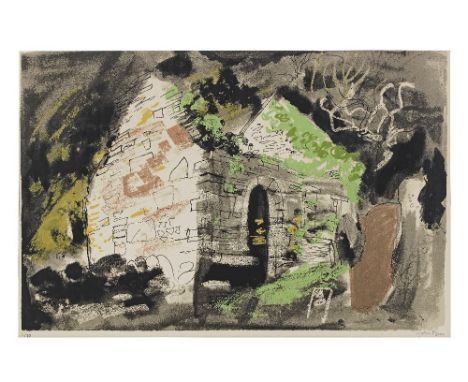 John Piper C.H. (British, 1903-1992)Kirkmaiden (Levinson 252) Screenprint in colours, 1975, on Arches wove paper, signed and 