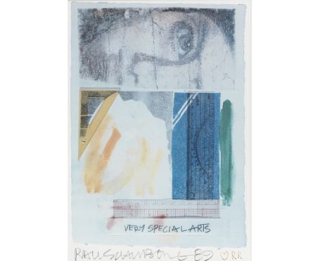 Robert Rauschenberg (American, 1925-2008)Very Special Arts Festival Offset lithograph in colours, 1989, on wove paper, signed