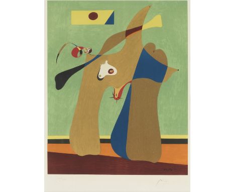 After Joan Miró (Spanish, 1893-1983)Une Femme (Maeght 1712) Lithograph in colours, 1958, on wove paper, signed and numbered 1