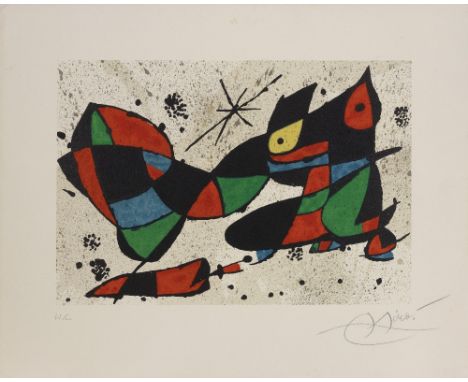Joan Miró (Spanish, 1893-1983)Joan Miró. Obra Gráfica  (Mourlot 1161) Lithograph in colours, 1978, on wove paper, signed and 