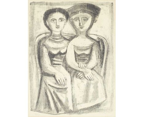 Massimo Campigli (Italian, 1895-1971)A Giuditta, from La Ruche (Meloni/Tavola 127) Lithograph in black, 1952, on wove paper, 