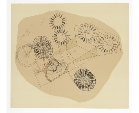 Max Ernst (German, 1891-1976)Vademekum mobile Lithograph in colours, 1971, on wove paper, signed and inscribed 'e.a.' in penc