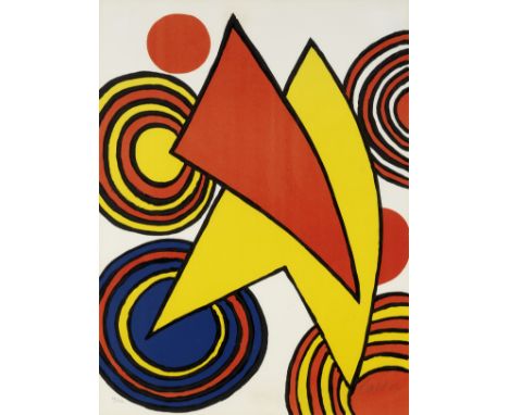 Alexander Calder (American, 1898-1976)Triangles and Spirals Lithograph in colours, 1973, on wove paper, signed and numbered 9