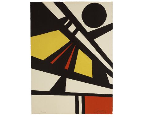 Alexander Calder (American, 1898-1976)Untitled, from Graphikmappe Hochschule St. Gallen. 1963-1967 Lithograph in colours, 196