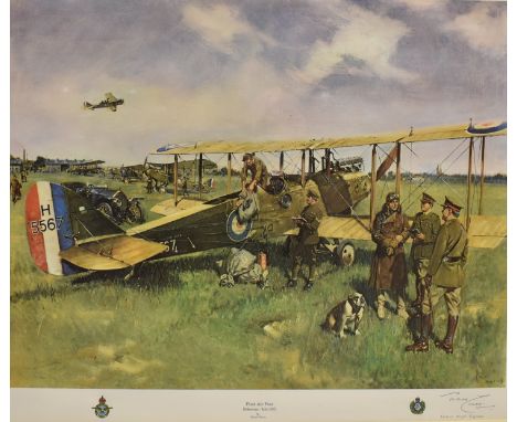 MILITARIA - TERENCE CUNEO, C.V.O., O.B.E., R.G.I., F.G.R.A. (BRITISH, 1907-1996)  'First Air Post (Folkestone-Koln 1919)',  c