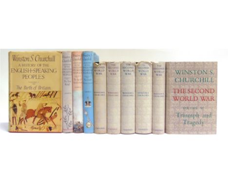 [HISTORY].  Churchill, Winston. The Second World War, six volumes, first editions, Cassell, London, 1948 / 1949 / 1950 / 1951
