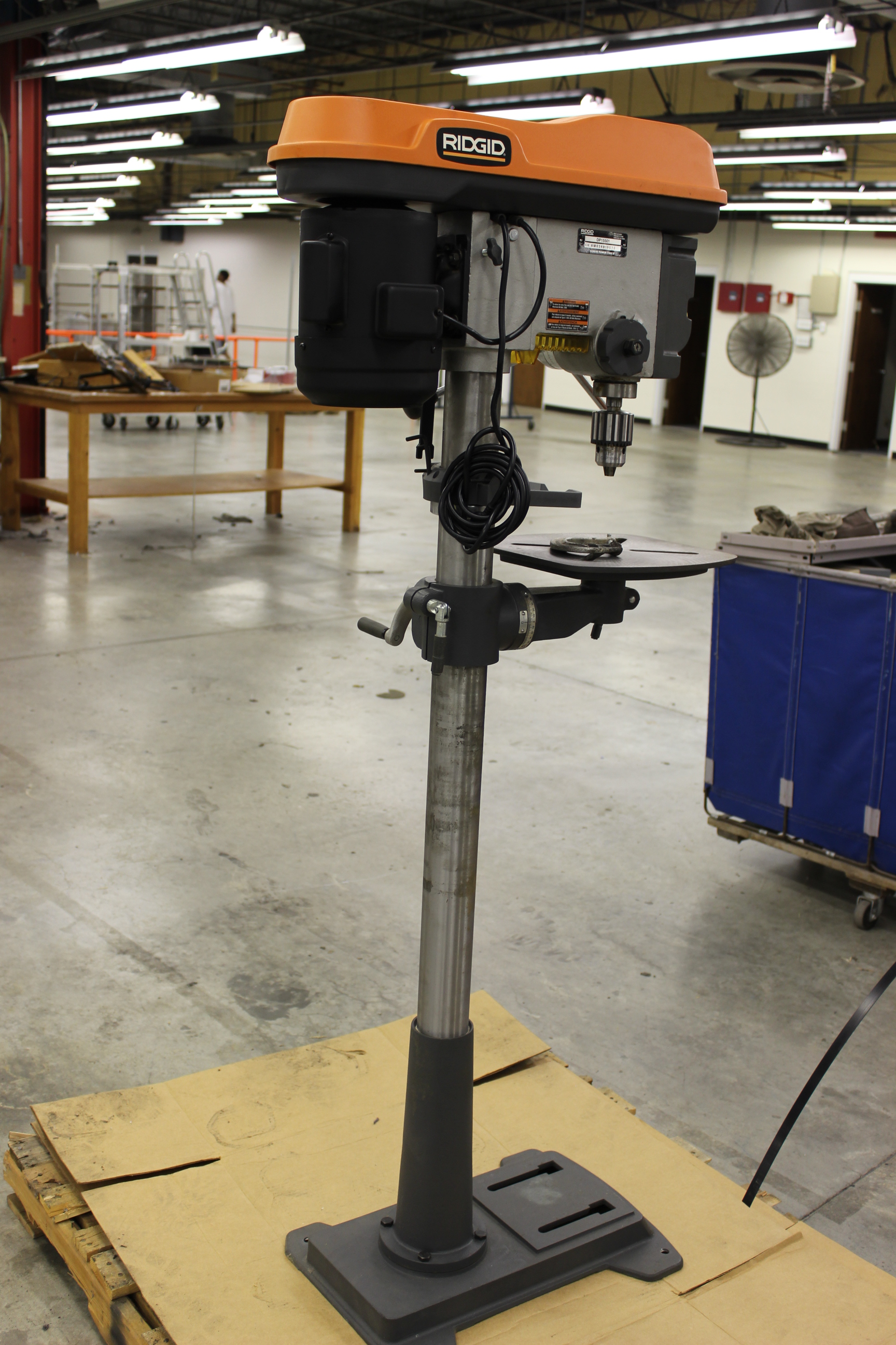 RIDGID DRILL PRESS MODELDP15501, SR/MFG AM034919570,