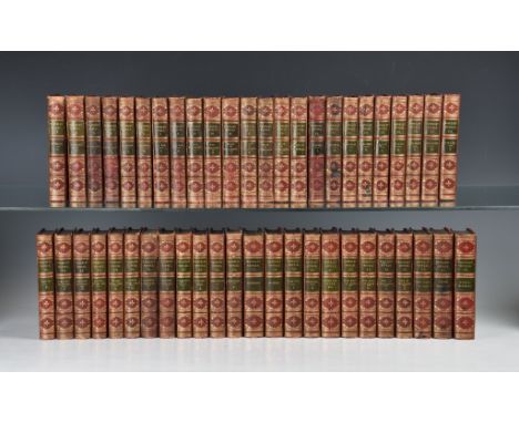 Scott (Sir Walter), The Waverley Novels, in 48 volumes, Edinburgh: Robert Cadell, 1830-1834, contemp. red polished half calf 