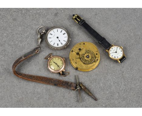 An antique pocket watch movement,&nbsp;the full plate movement signed 'A. R. Adrian LONDON 1822', with diamond balance jewel,