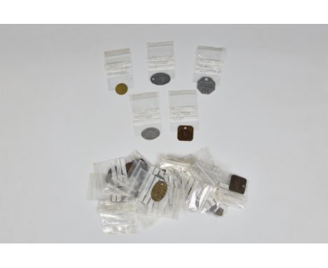 Mining interest - An assorted collection of fifty Colliery and associated brass and white metal tokens and checks, Starting w