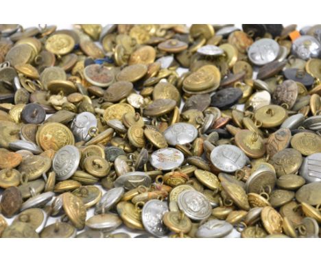 A large collection of various Military and other uniform buttons, to include States of Guernsey; Jersey Musical Union; Variou