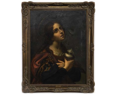 AFTER CARLO DOLCI (ITALIAN 1616 - 1686),PORTRAIToil on canvasimage size 74cm x 56cm, overall size 90cm x 72cm Framed.