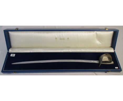 Cased & engraved 'Wilkinson Sword' in case